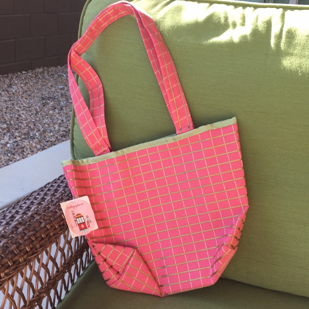 Sally Spicer Tote Girly Pink & Gold Perf Beach Bag